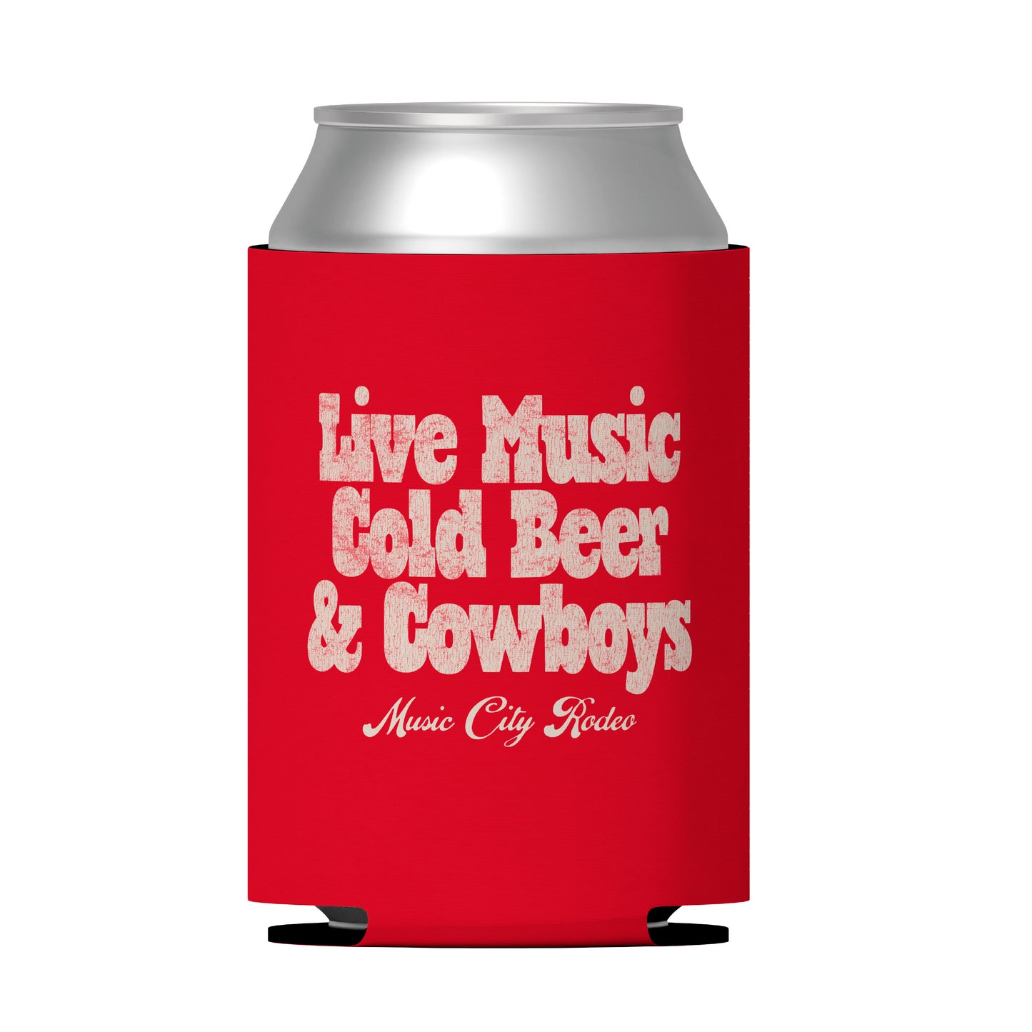 Live Music, Cold Beer, and Cowboys Koozie