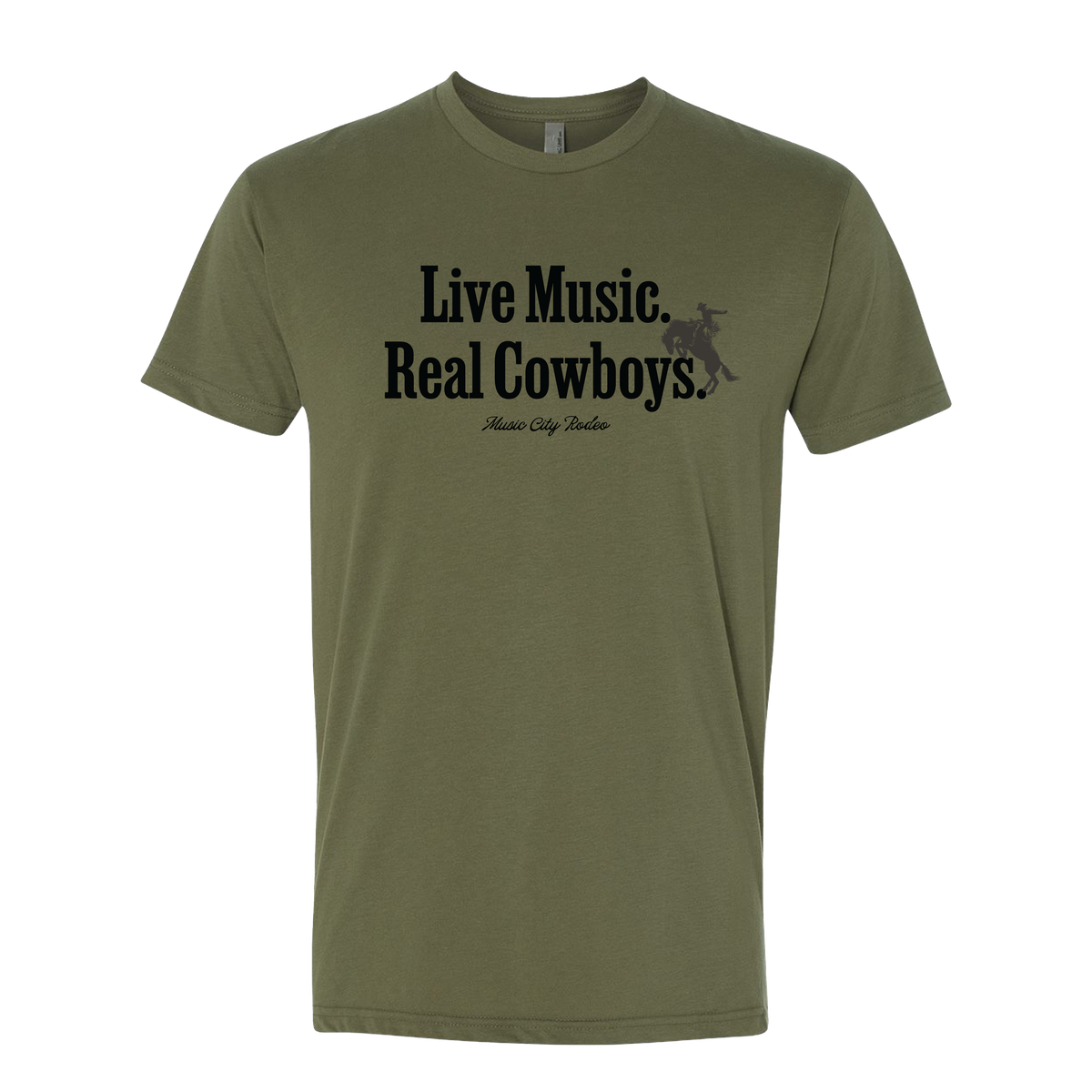 Live Music Real Cowboys Tee | Music City Rodeo Official Merch