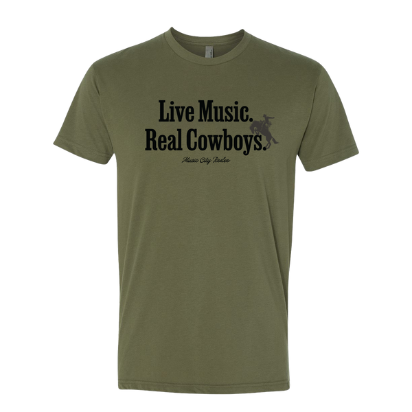 Live Music Real Cowboys Tee