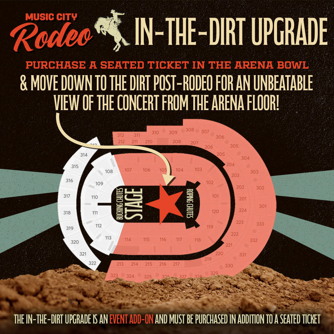 Upgrade - Add in-the-dirt access to any purchased seated ticket